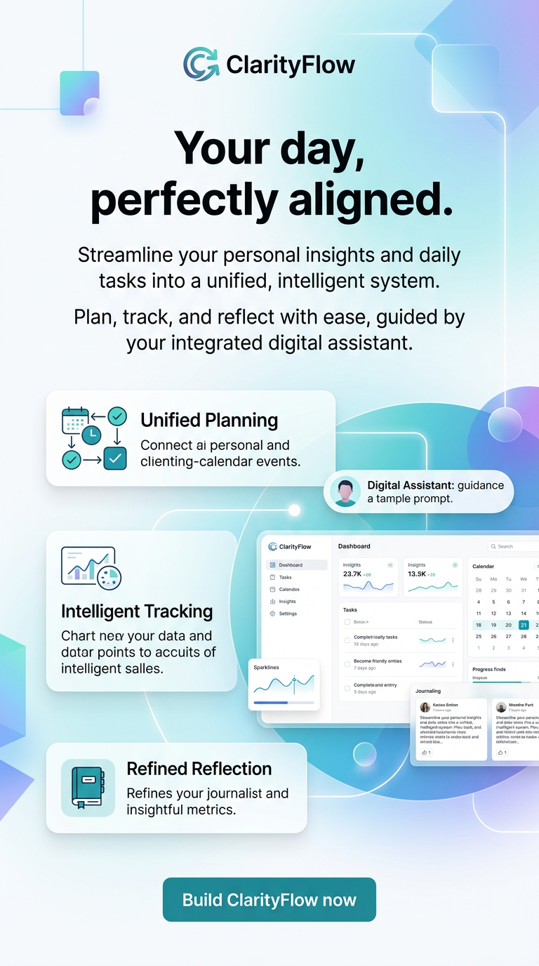 Your day, perfectly aligned.