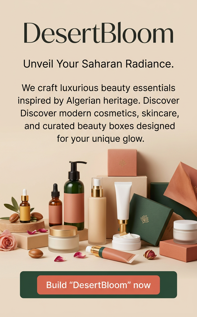Unveil Your Saharan Radiance.