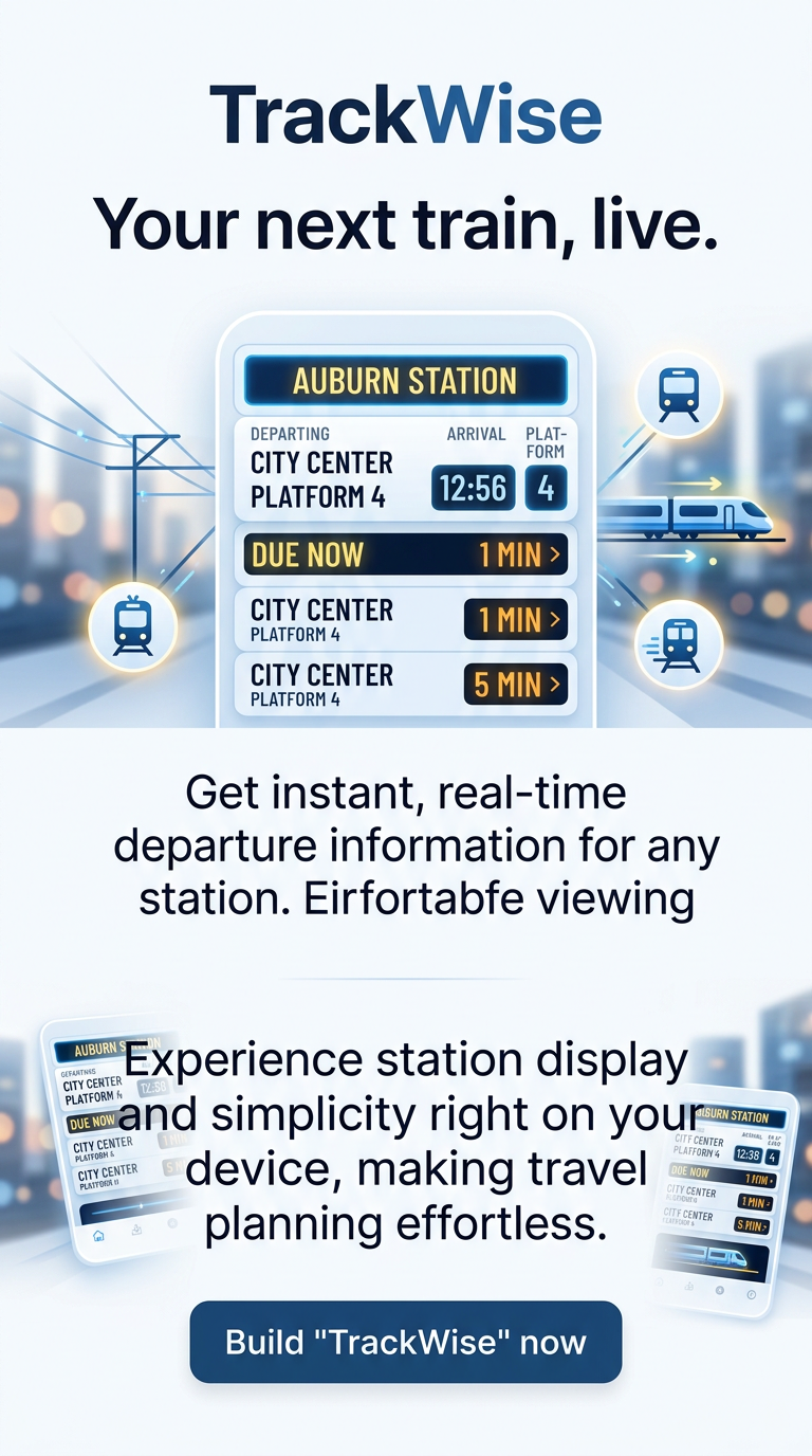 Your next train, live.