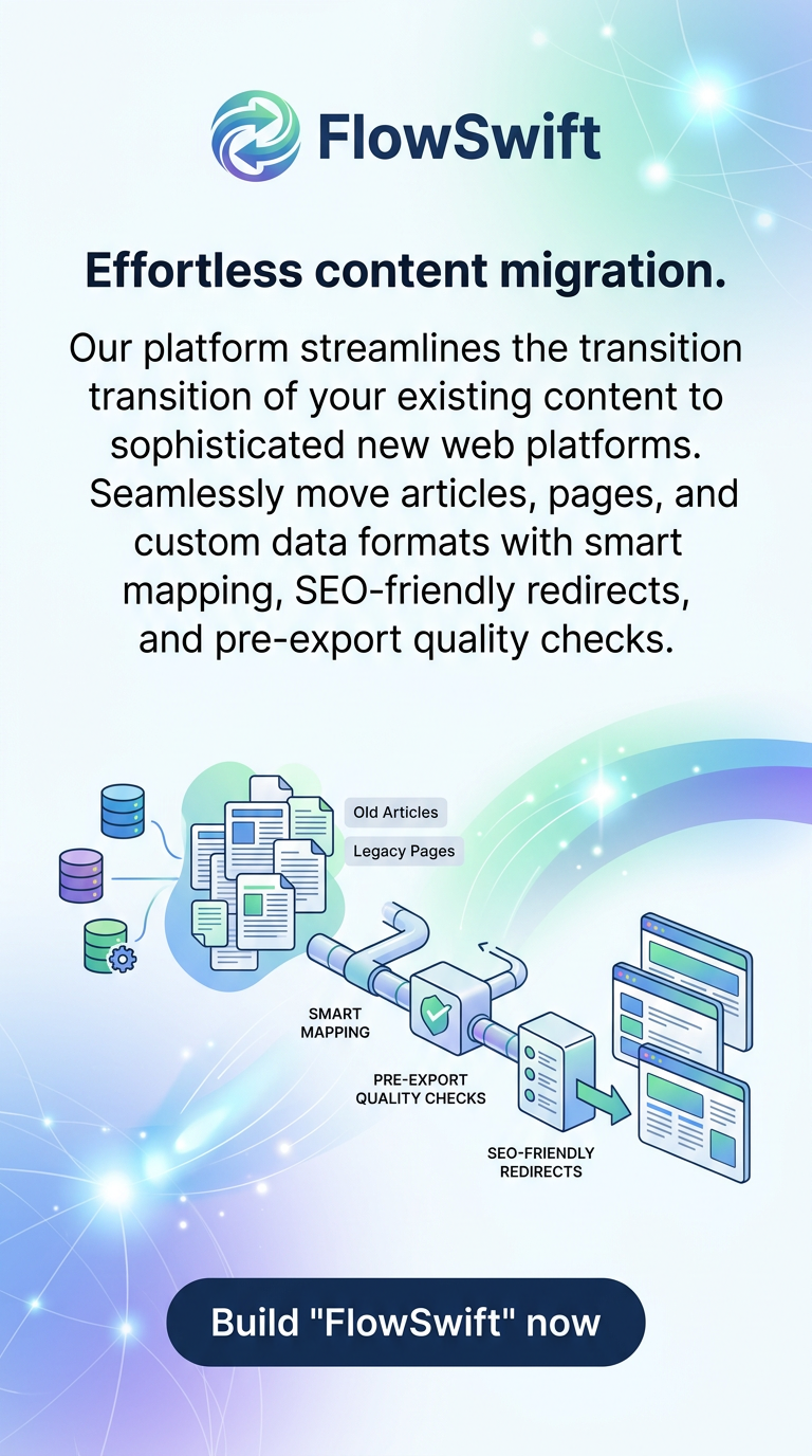 Effortless content migration.