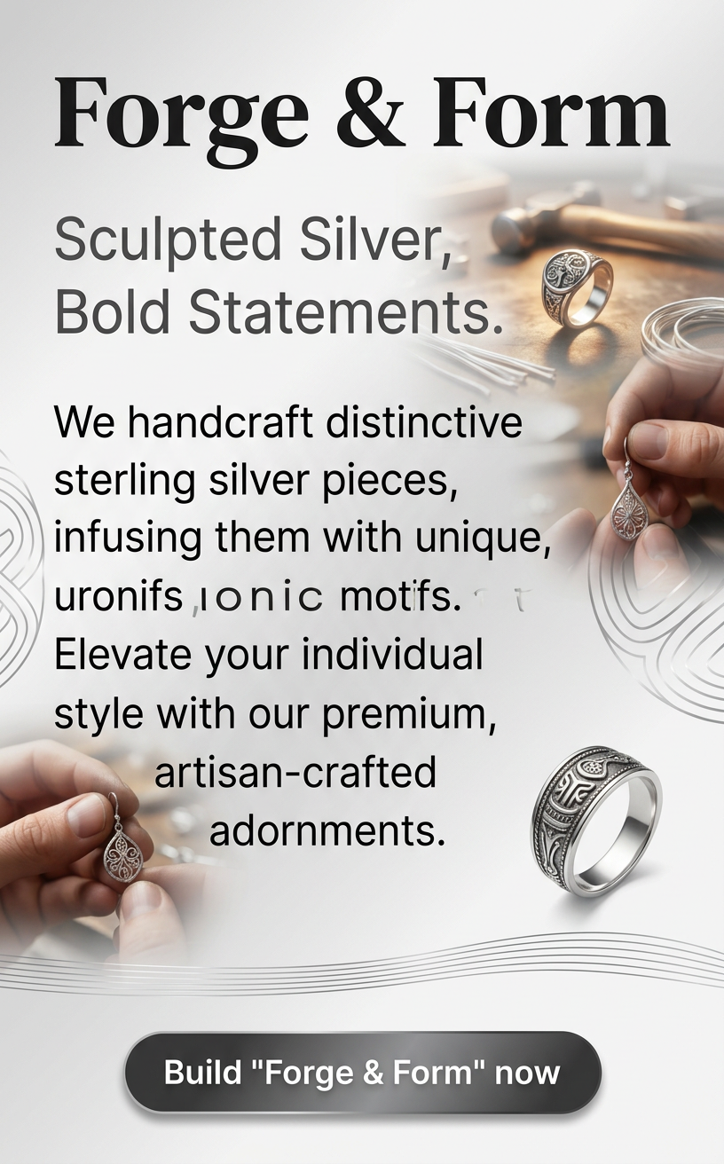 Sculpted Silver, Bold Statements.