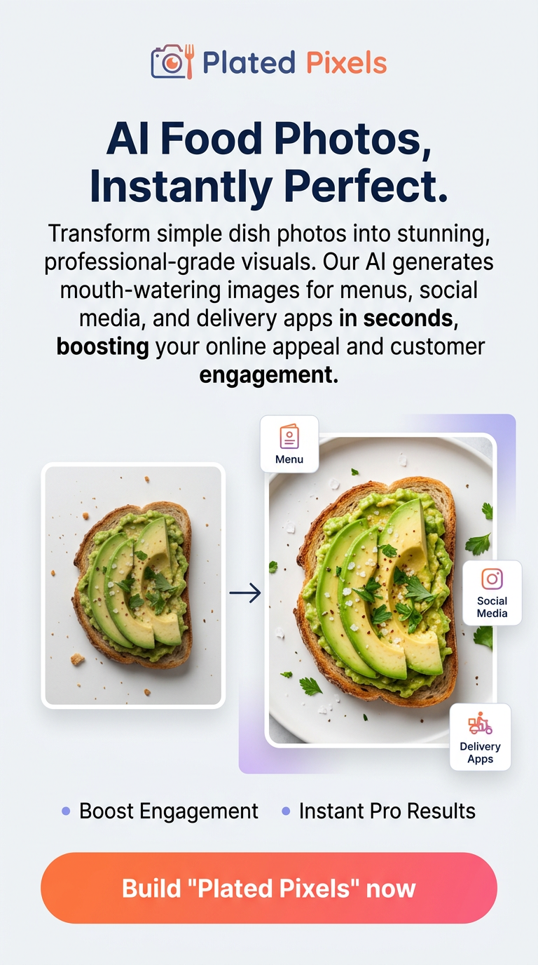 AI Food Photos, Instantly Perfect.