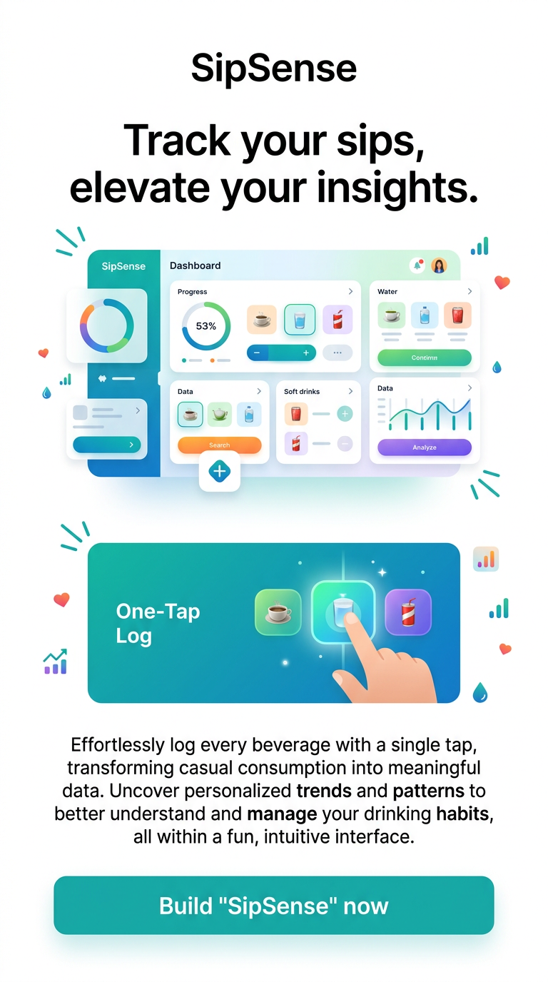 Track your sips, elevate your insights.