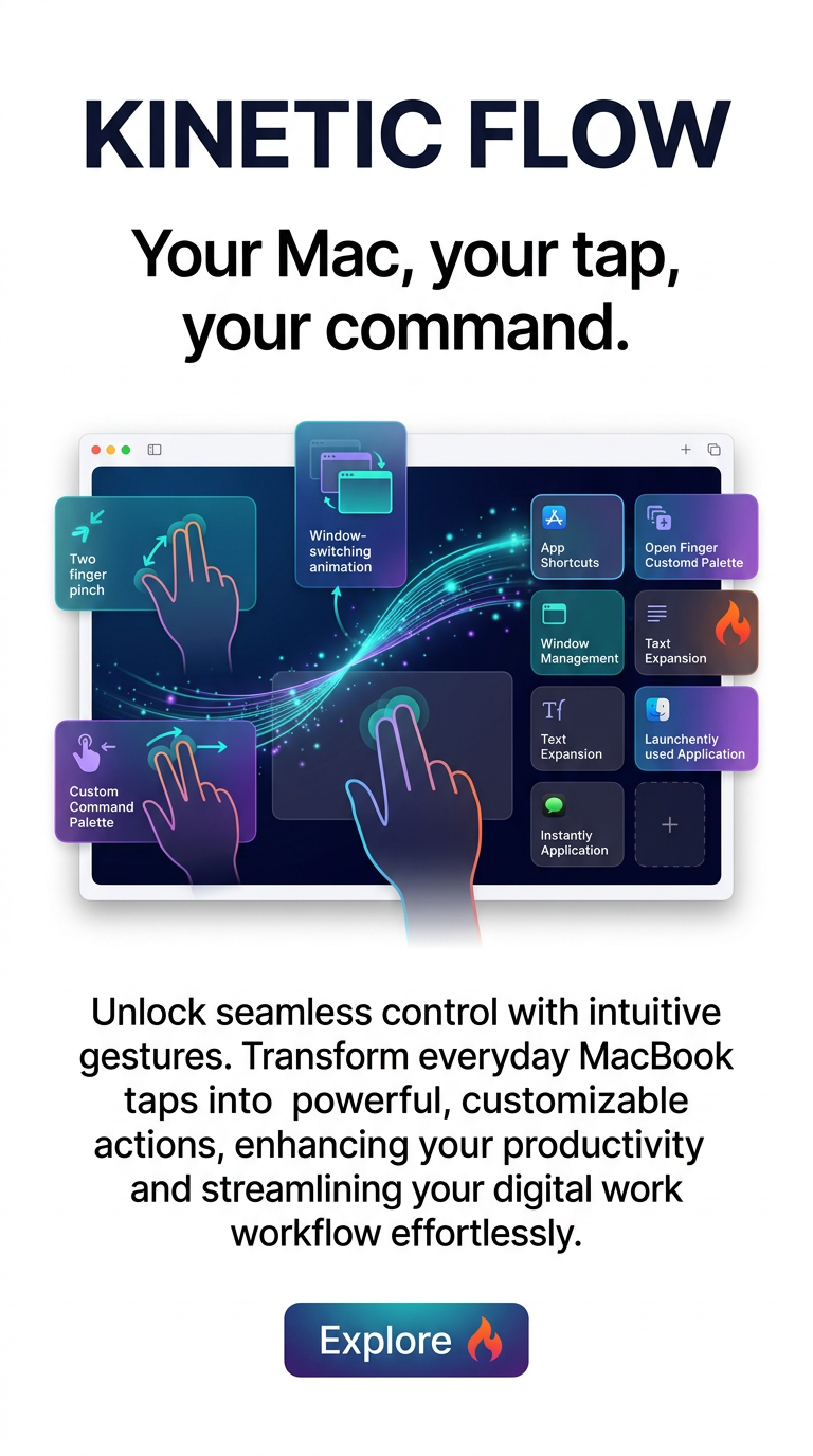Your Mac, your tap, your command.