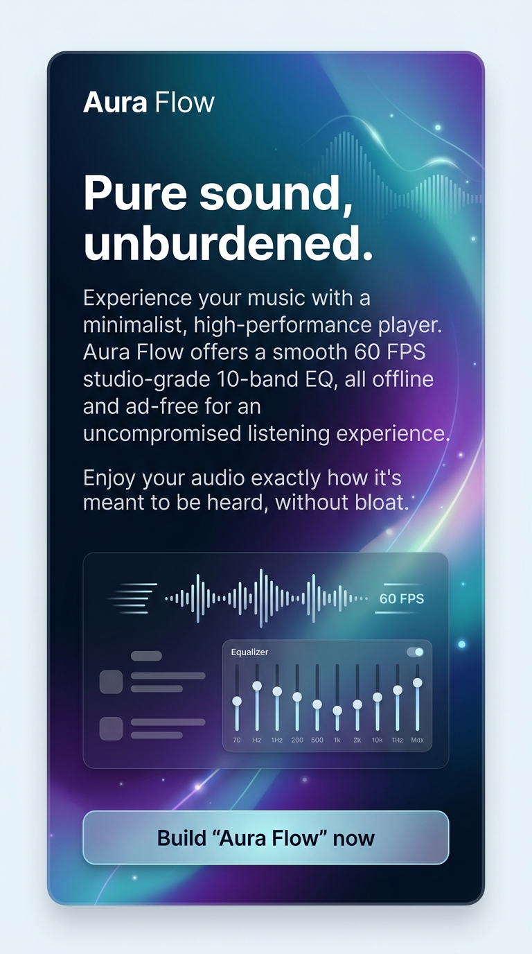 Pure sound, unburdened.