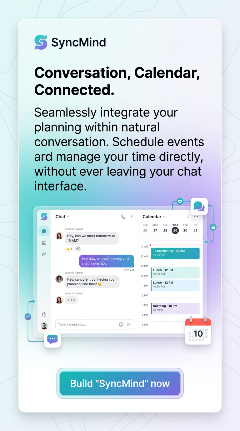 Conversation, Calendar, Connected.