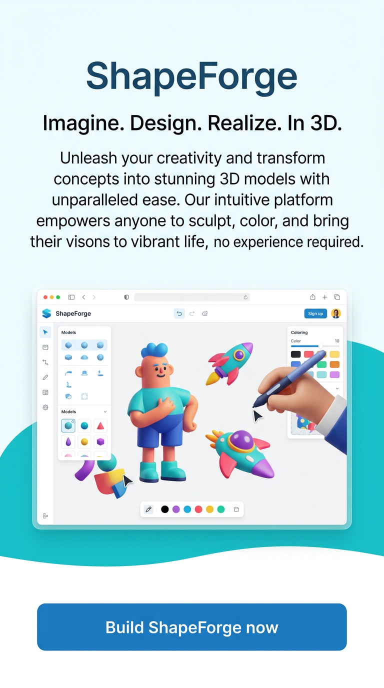Imagine. Design. Realize. In 3D.