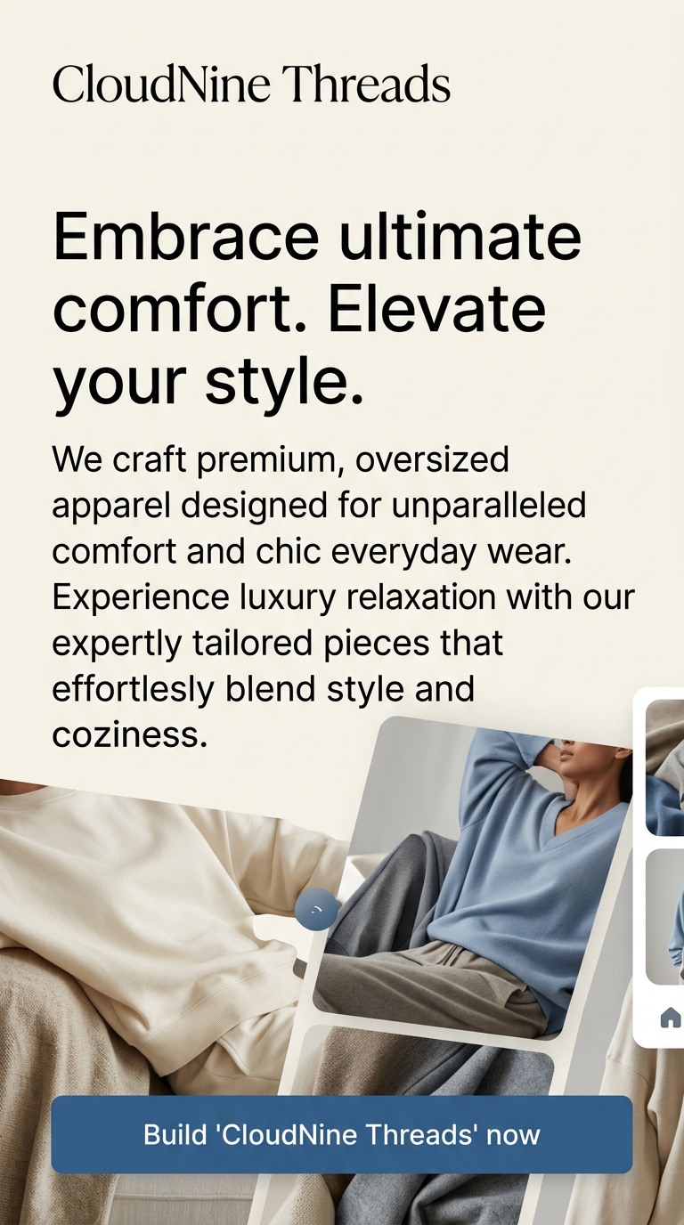 Embrace ultimate comfort. Elevate your style.