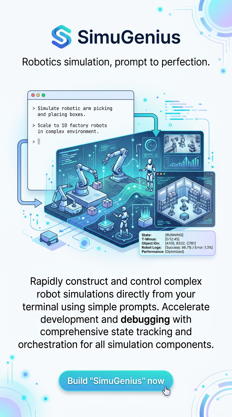 Robotics simulation, prompt to perfection.