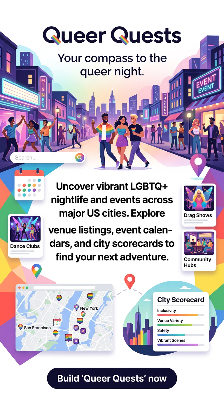 Your compass to the queer night.